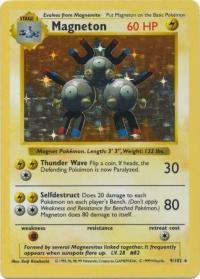 pokemon base set shadowless magneton 9 102 shadowless