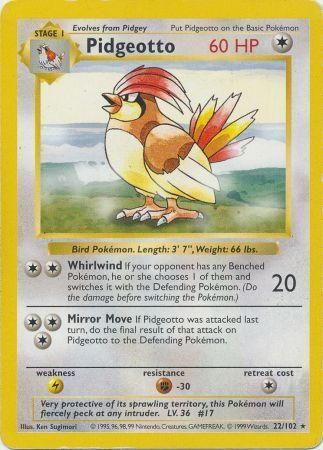 Pidgeotto 22-102 (Shadowless)