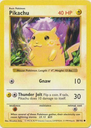 Pikachu 58-102 (Shadowless)
