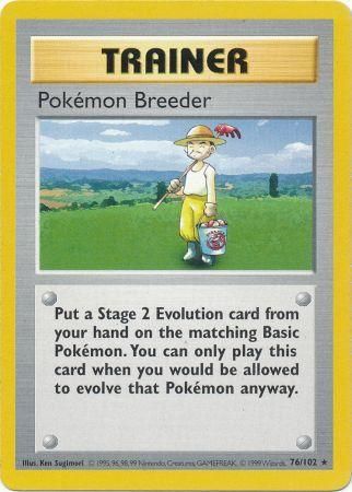 Pokemon Breeder 76-102 (Shadowless)