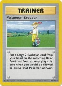 pokemon base set shadowless pokemon breeder 76 102 shadowless