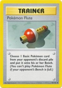 pokemon base set shadowless pokemon flute 86 102 shadowless