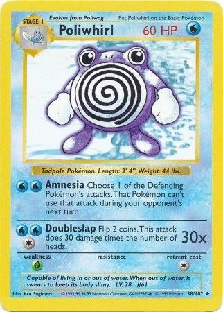 Poliwhirl 38-102 (Shadowless)