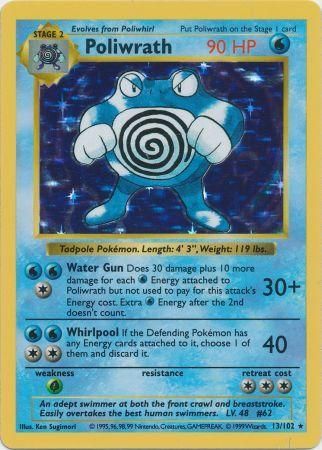 Poliwrath 13-102 (Shadowless)