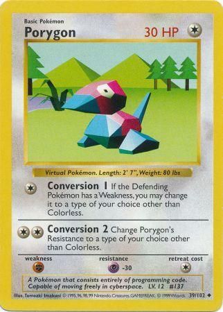 Porygon 39-102 (Shadowless)