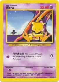 pokemon base set abra 43 102 unlimited