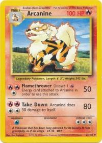 pokemon base set arcanine 23 102 unlimited