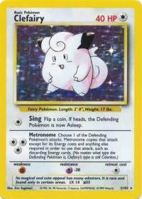 pokemon base set clefairy 5 102 unlimited