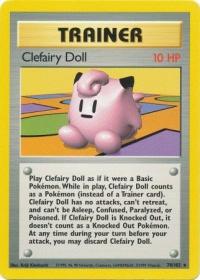 pokemon base set clefairy doll 70 102 unlimited