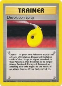 pokemon base set devolution spray 72 102 unlimited