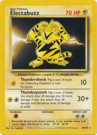 pokemon base set electabuzz 20 102 unlimited