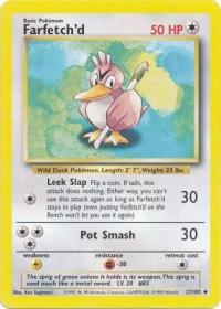 pokemon base set farfetch d 27 102 unlimited