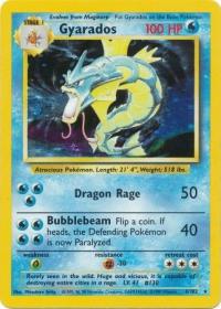 pokemon base set gyarados 6 102 unlimited