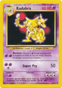 pokemon base set kadabra 32 102 unlimited