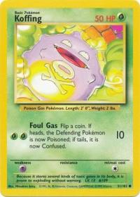 pokemon base set koffing 51 102 unlimited