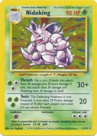 pokemon base set nidoking 11 102 unlimited