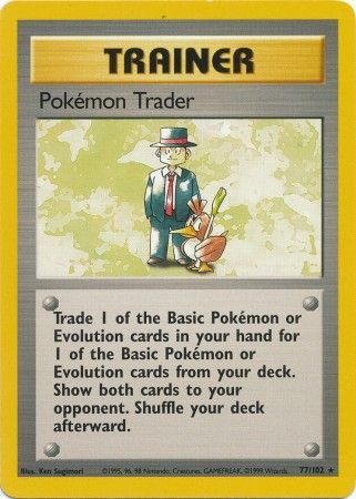 Pokemon Trader 77-102 Rare Unlimited