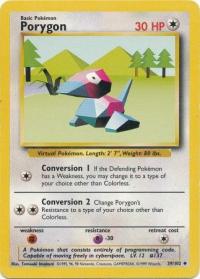 pokemon base set porygon 39 102 unlimited