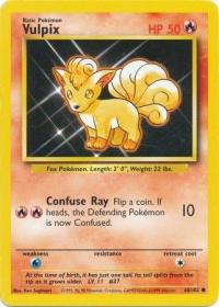 pokemon base set vulpix 68 102 unlimited