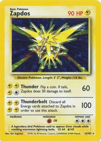 Zapdos 16-102 - Unlimited