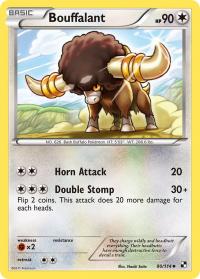 pokemon black and white base set bouffalant 90 114