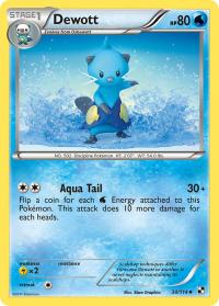 pokemon black and white base set dewott 30 114