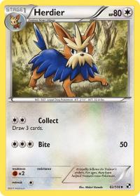 pokemon black and white base set herdier 82 114 rh