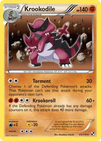 pokemon black and white base set krookodile 65 114 rh