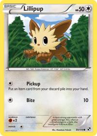 pokemon black and white base set lillipup 80 114 rh