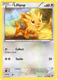 pokemon black and white base set lillipup 81 114 rh