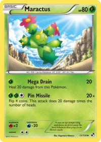 pokemon black and white base set maractus 11 114 rh