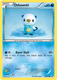 pokemon black and white base set oshawott 28 114