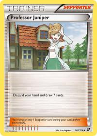 pokemon black and white base set professor juniper 101 114