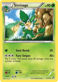 pokemon black and white base set simisage 8 114 rh