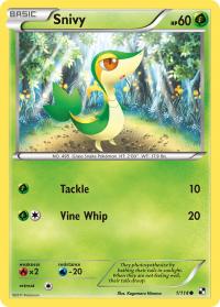 pokemon black and white base set snivy 1 114 rh