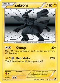 pokemon black and white base set zekrom 47 114