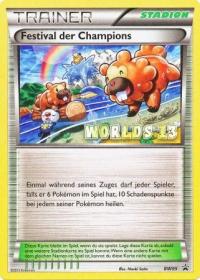 pokemon black white promos champions festival bw95 german worlds 13 promo festival der champions