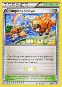 pokemon black white promos champions festival bw95 staff worlds 13 promo