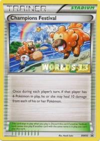 pokemon black white promos champions festival bw95 worlds 13 promo