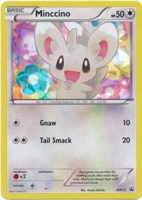 pokemon black white promos minccino bw13 shattered holo