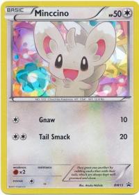 pokemon black white promos minccino bw13 shattered holo