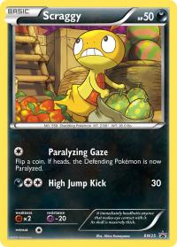 pokemon black white promos scraggy bw25