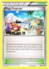 pokemon black white promos tropical beach bw28 french worlds 11 promo plage tropicale