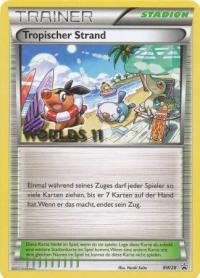 pokemon black white promos tropical beach bw28 german worlds 11 promo tropischer strand