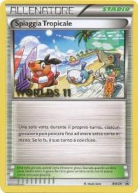 pokemon black white promos tropical beach bw28 italian worlds 11 promo spiaggia tropicale