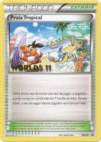 pokemon black white promos tropical beach bw28 portuguese worlds 11 promo praia tropical