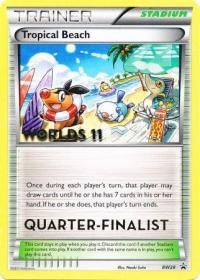 pokemon black white promos tropical beach bw28 quarter finalist worlds 11 promo