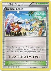 pokemon black white promos tropical beach bw28 top thirty two worlds 11 promo