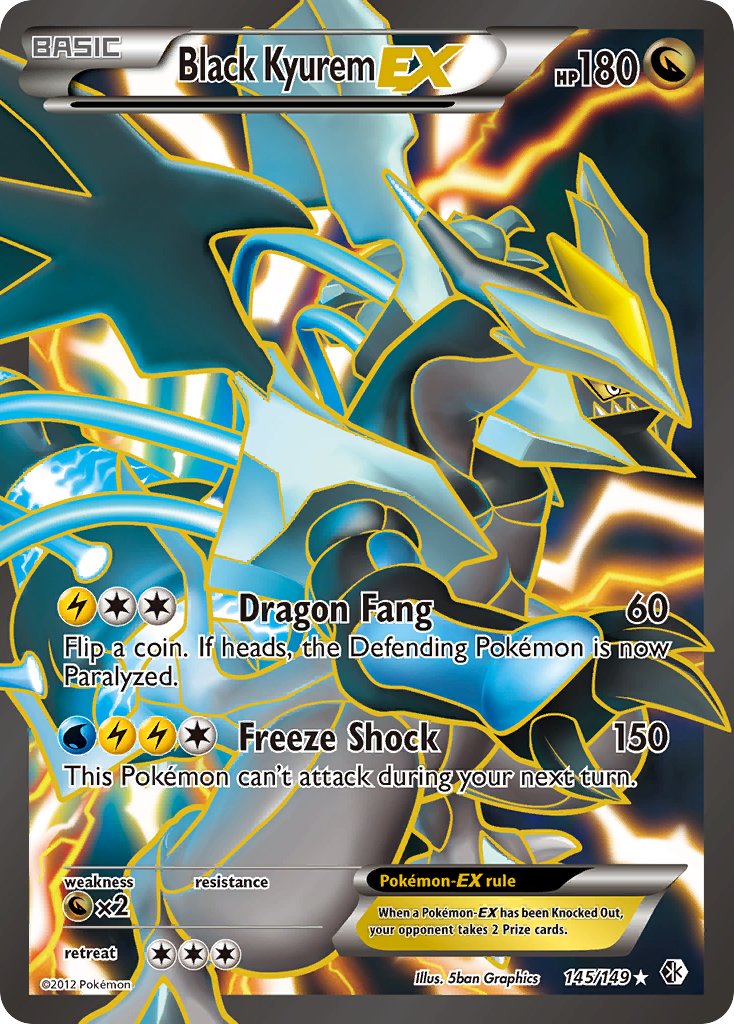 Black Kyurem EX Full Art 145-149