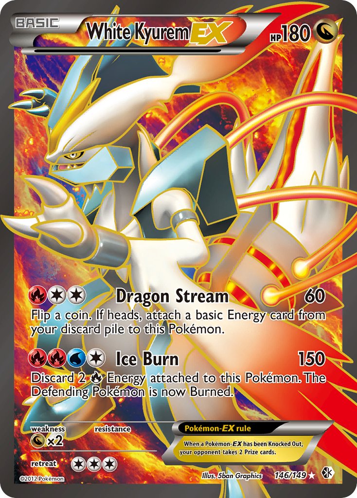 White Kyurem EX Full Art 146-149